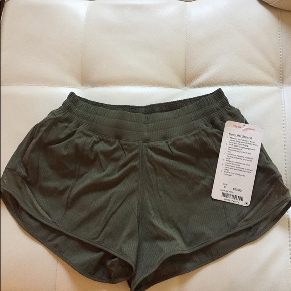 lululemon athletica Pants - NWT FATG FATIGUE GREEN LULULEMON HOTTY HOT SHORT 6